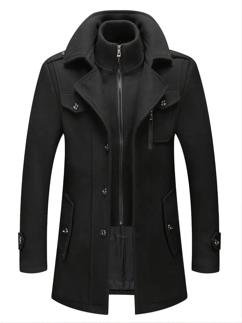 David | Herren Stilvoller Trenchcoat | Lang