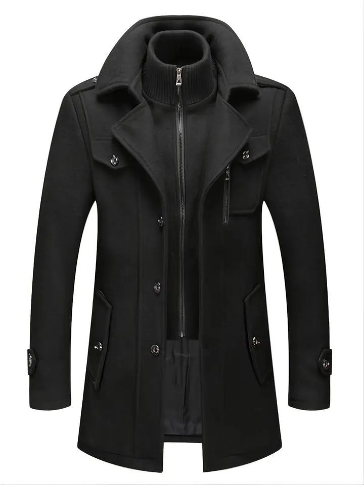 David | Herren Stilvoller Trenchcoat | Lang