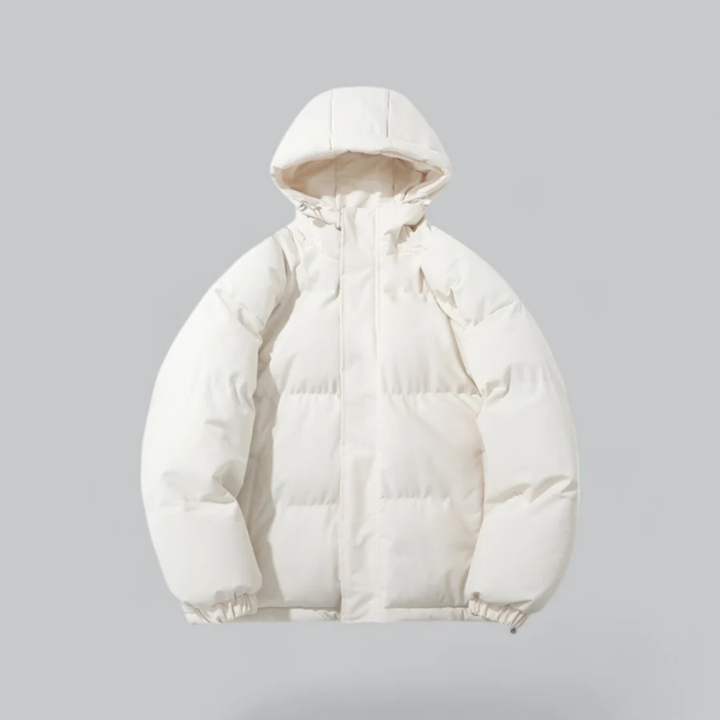 Unisex Winter Klassische Daunen Reißverschluss Jacke | Kapuzen