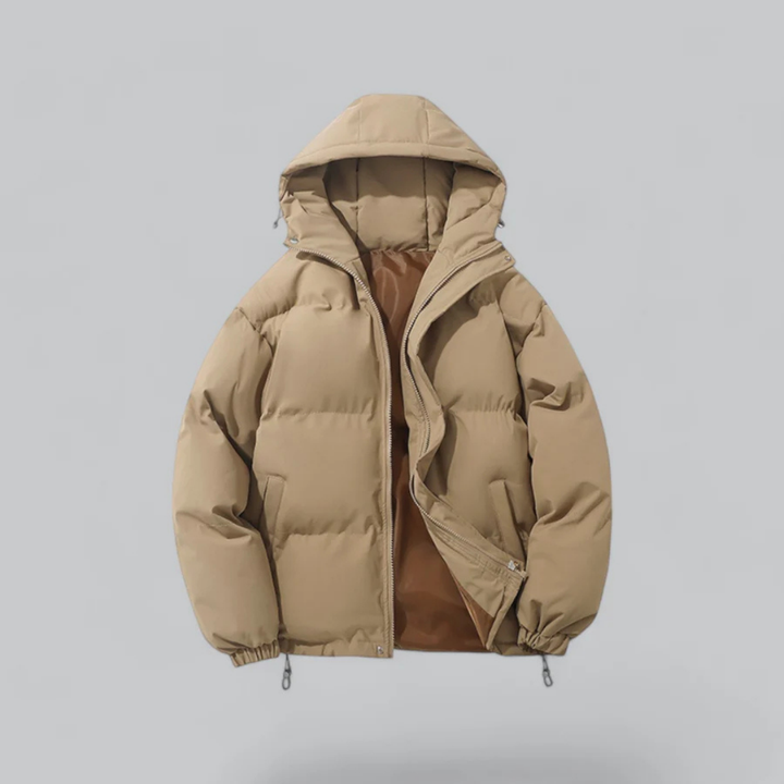 Unisex Winter Klassische Daunen Reißverschluss Jacke | Kapuzen