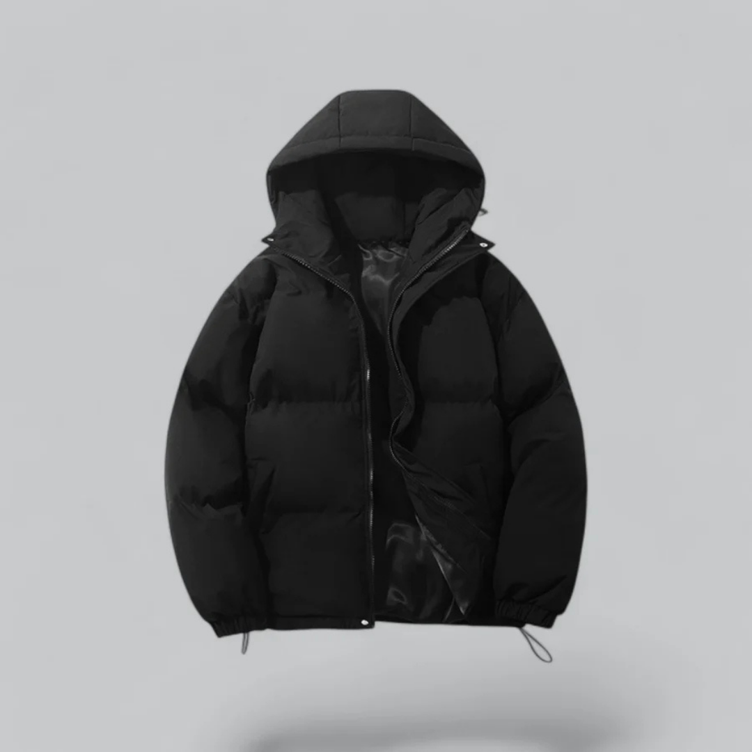 Unisex Winter Klassische Daunen Reißverschluss Jacke | Kapuzen