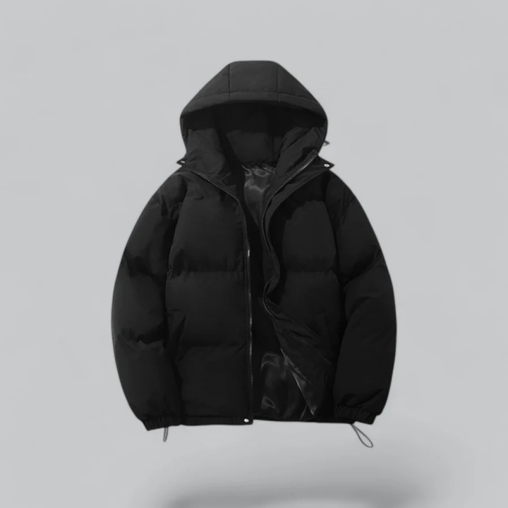 Unisex Winter Klassische Daunen Reißverschluss Jacke | Kapuzen