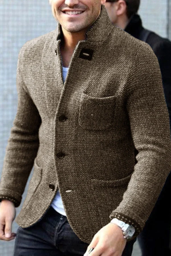 Alexis | Herren Formales Büro Blazer | Knopf Daunen