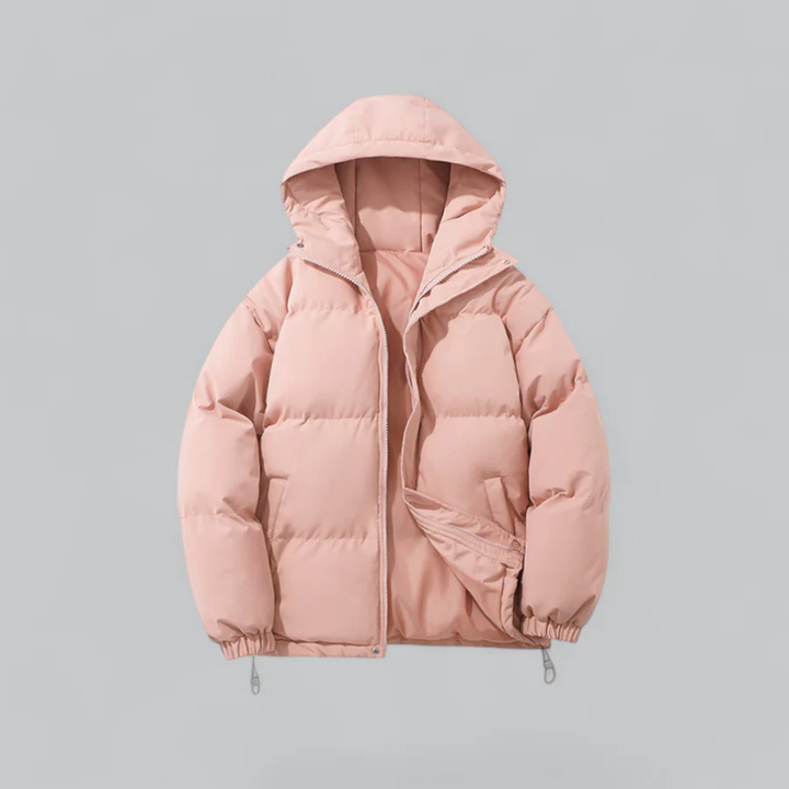 Unisex Winter Klassische Daunen Reißverschluss Jacke | Kapuzen