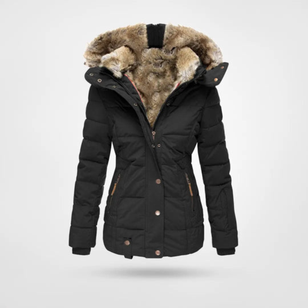 Invy | Damen Winter Puffer Parka Jacke | Warme