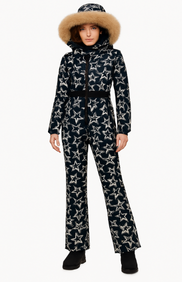 Einteiliger Skianzug für Damen | Wintersportbekleidung