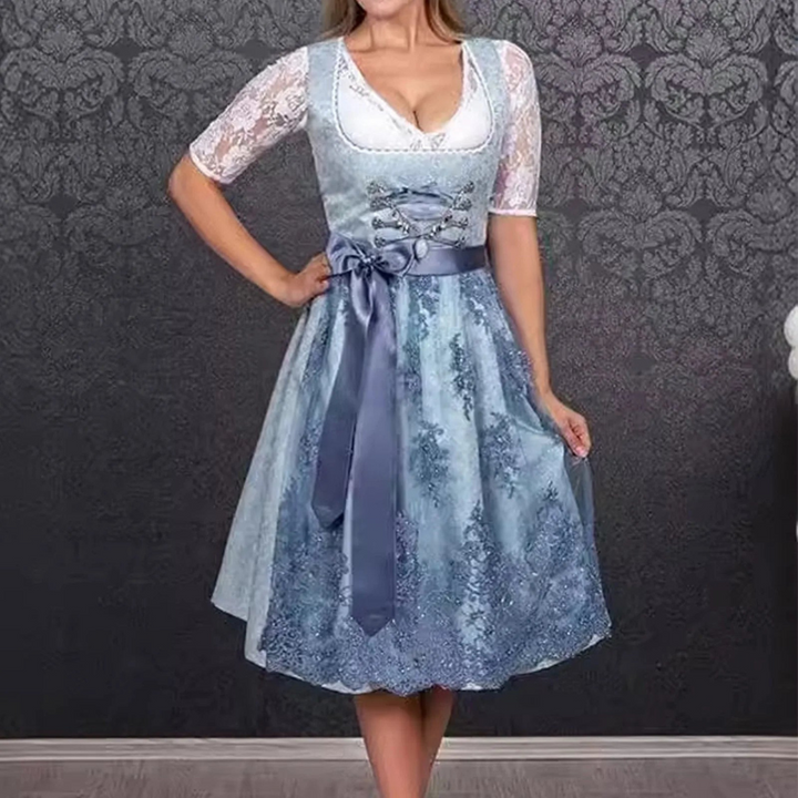 Traditionelles Klassisches Kleid Für Damen | Midi