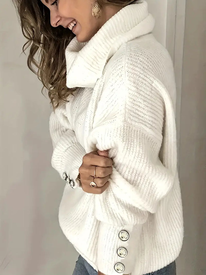 Iya | Damen Rollkragen Pullover | Warme