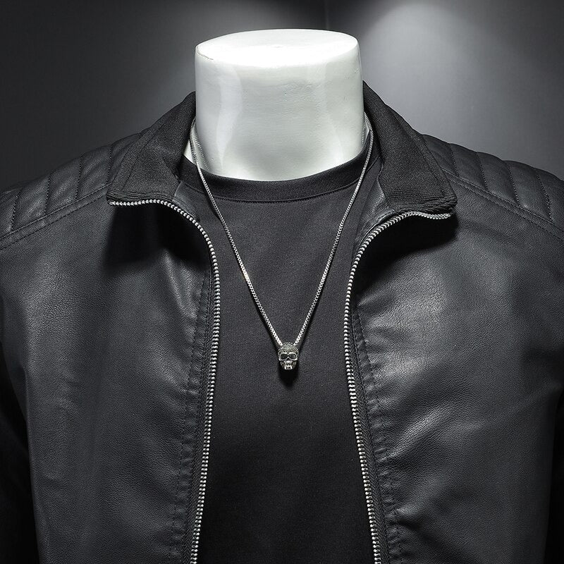 Elegante Premium Bikerjacke für Herren | Langarm