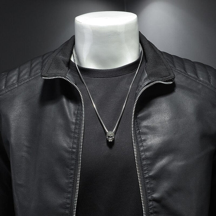 Elegante Premium Bikerjacke für Herren | Langarm