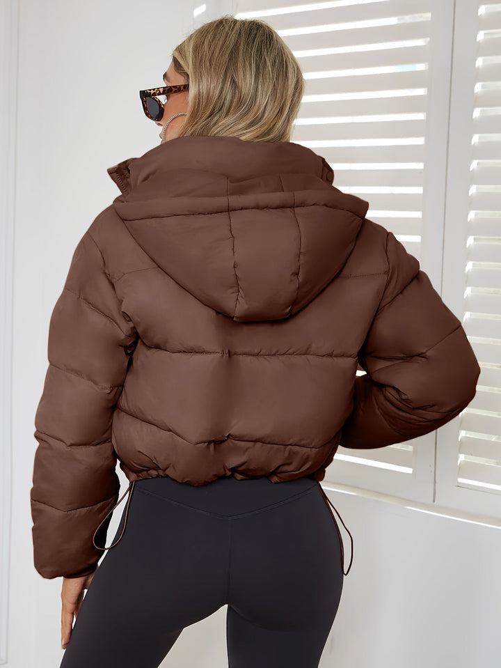 Damen Übergangsjacke mit Kapuze | Kurz