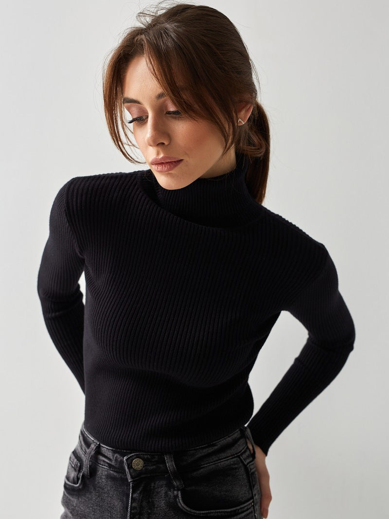 Klassischer Rollkragenpullover für Damen | Lässig
