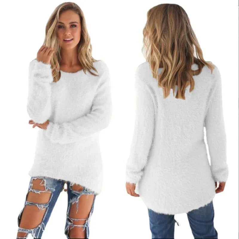 Ellianalyn | Langer Gemütlicher Winterpullover Für Damen | Warm