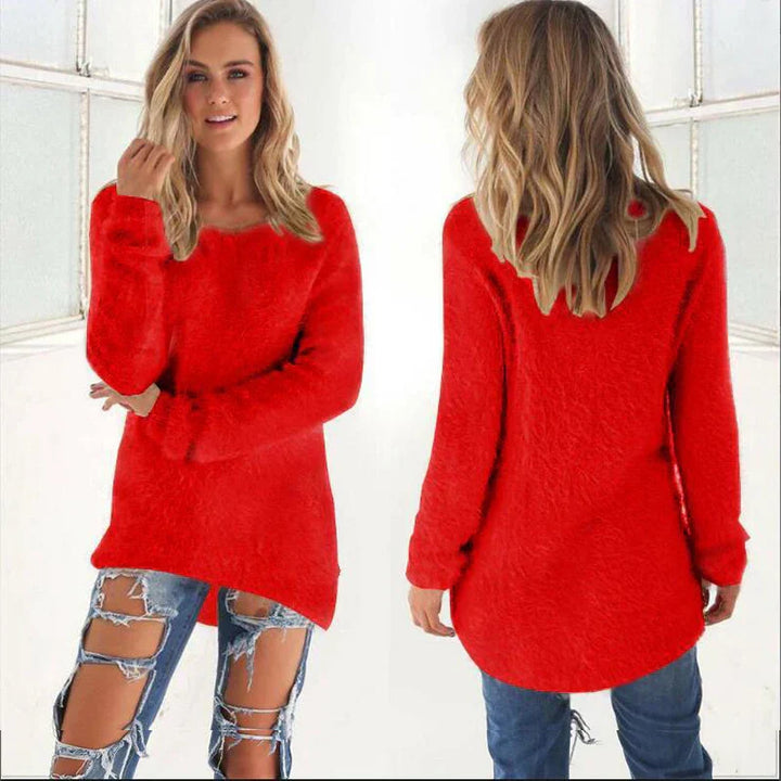 Ellianalyn | Langer Gemütlicher Winterpullover Für Damen | Warm