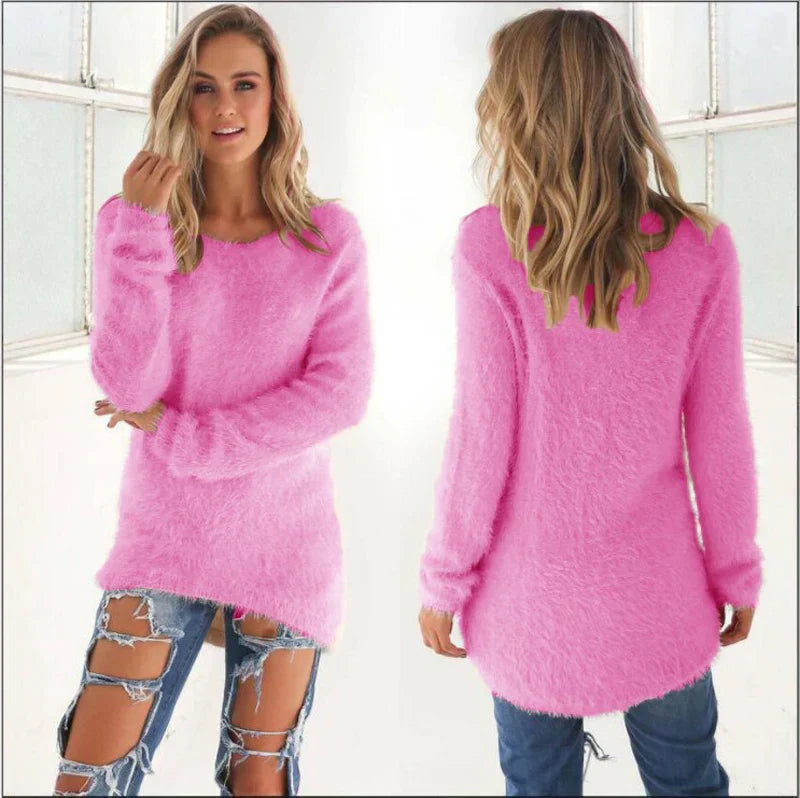 Ellianalyn | Langer Gemütlicher Winterpullover Für Damen | Warm