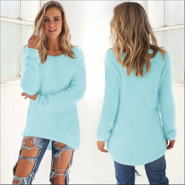 Ellianalyn | Langer Gemütlicher Winterpullover Für Damen | Warm