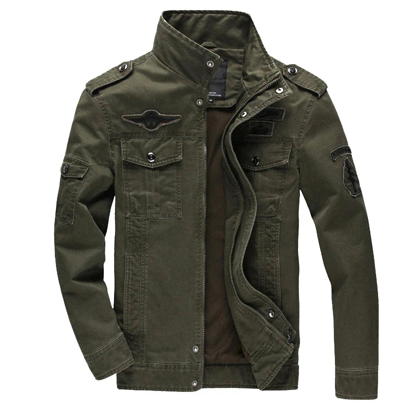 Langärmlige Bikerjacke Für Herren | Reißverschluss
