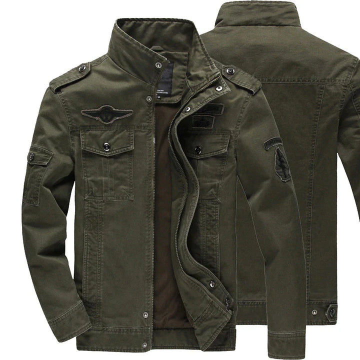 Langärmlige Bikerjacke Für Herren | Reißverschluss