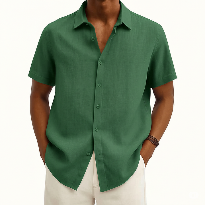 Kurzärmeliges, Lässiges Button Down Hemd Für Herren | Sommer