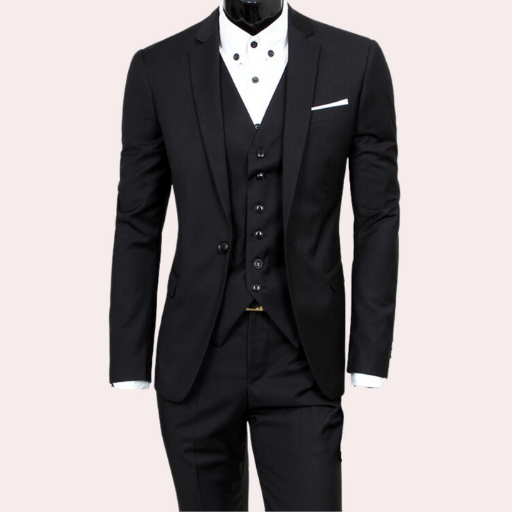 Slim Fit Herrenanzug Für Hochzeitsgäste | 3-teilig