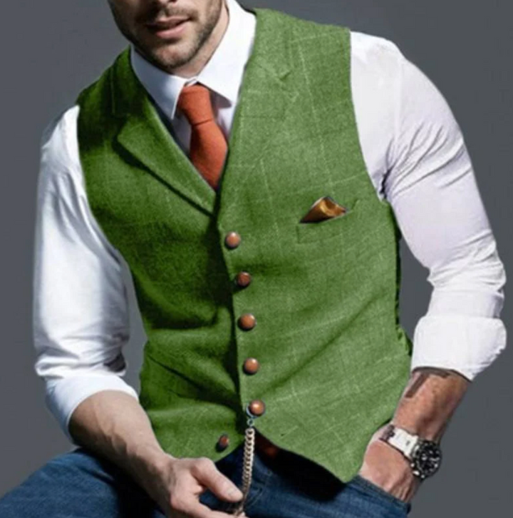 Klassische Vintage Weste Für Herren | Reverskragen