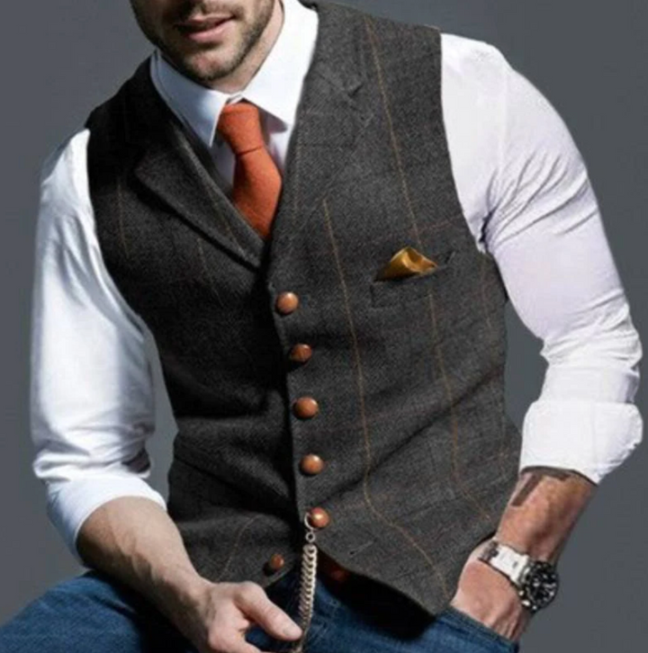 Klassische Vintage Weste Für Herren | Reverskragen