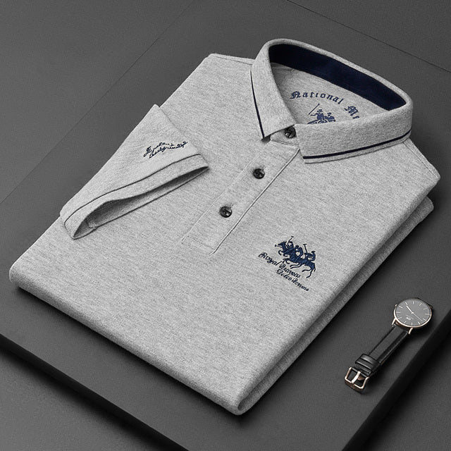 Lässiges Poloshirt Mit Knöpfen Für Herren | Kurzarm