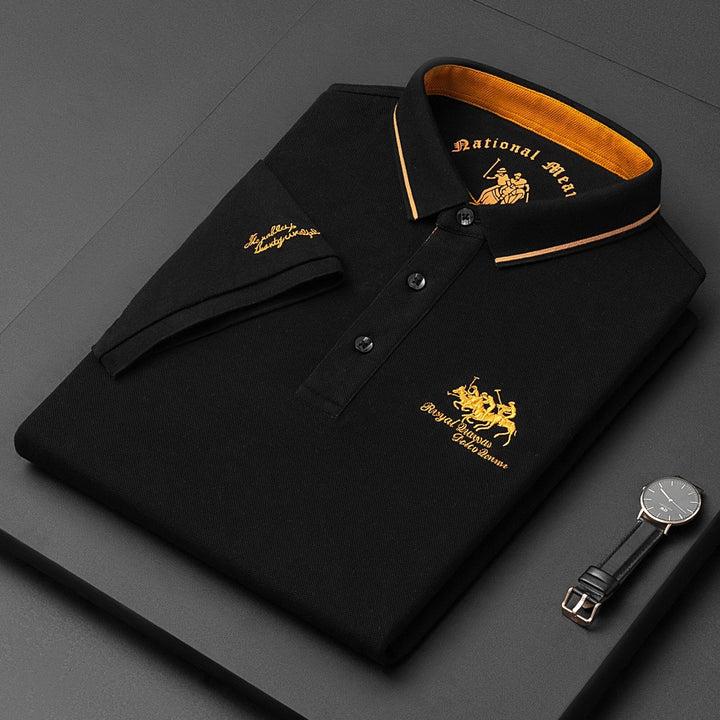 Lässiges Poloshirt Mit Knöpfen Für Herren | Kurzarm