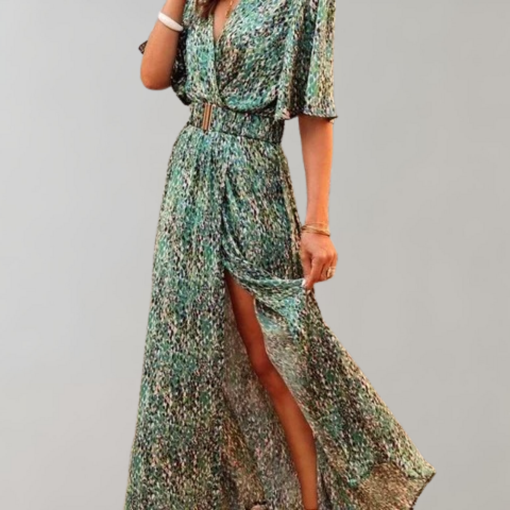Sommerkleid Mit Wickelausschnitt Für Damen | Maxi
