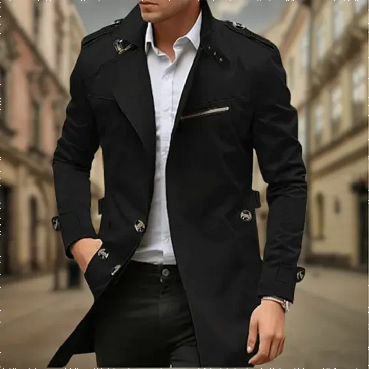 Wasserdichter Trenchcoat Für Herren | Zweireihig