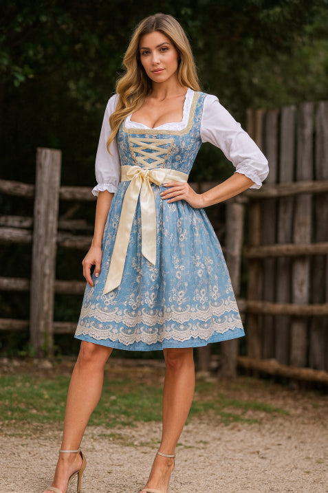 Traditionelles Klassisches Kleid Für Damen | Midi