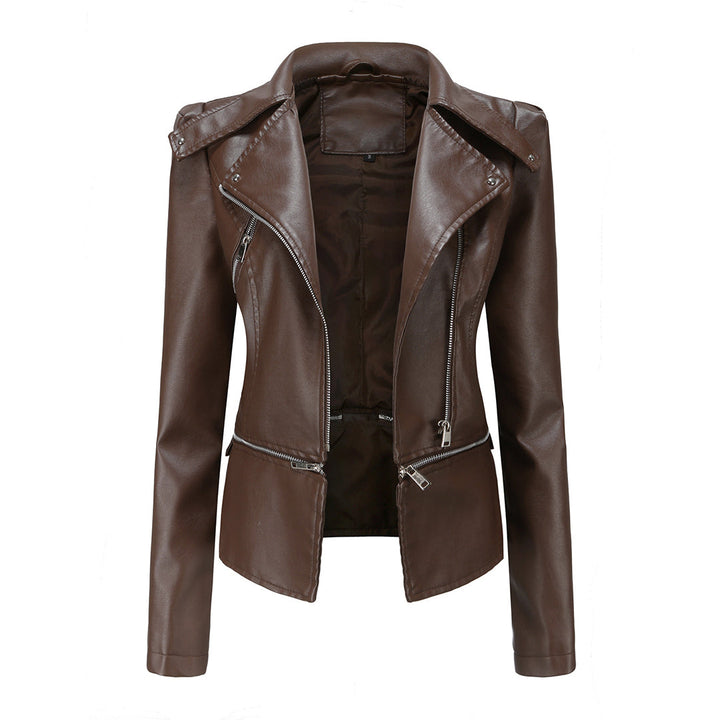 Schlanke Passform Bikerjacke für Damen | Lässig