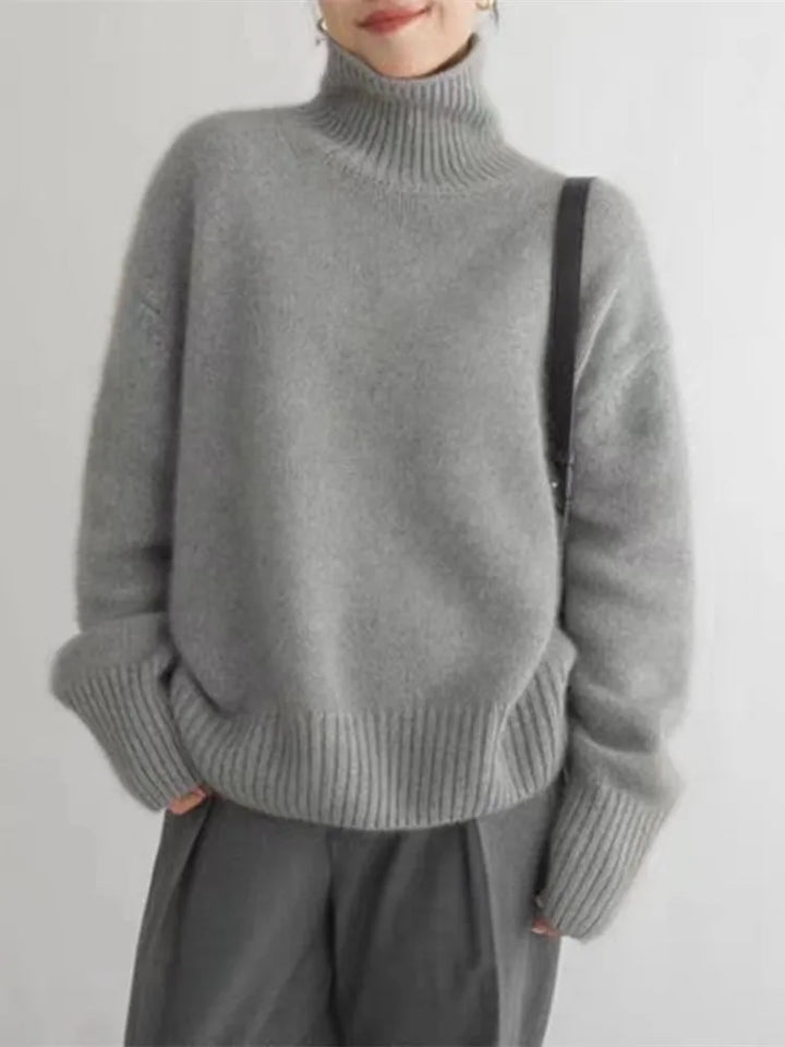 Savanna | Damen Klassischer Rollkragen Pullover | Warme