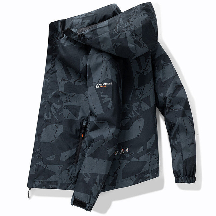 Stylische Skijacke für Herren | Mit Kapuze