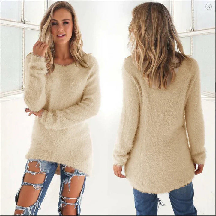 Ellianalyn | Langer Gemütlicher Winterpullover Für Damen | Warm