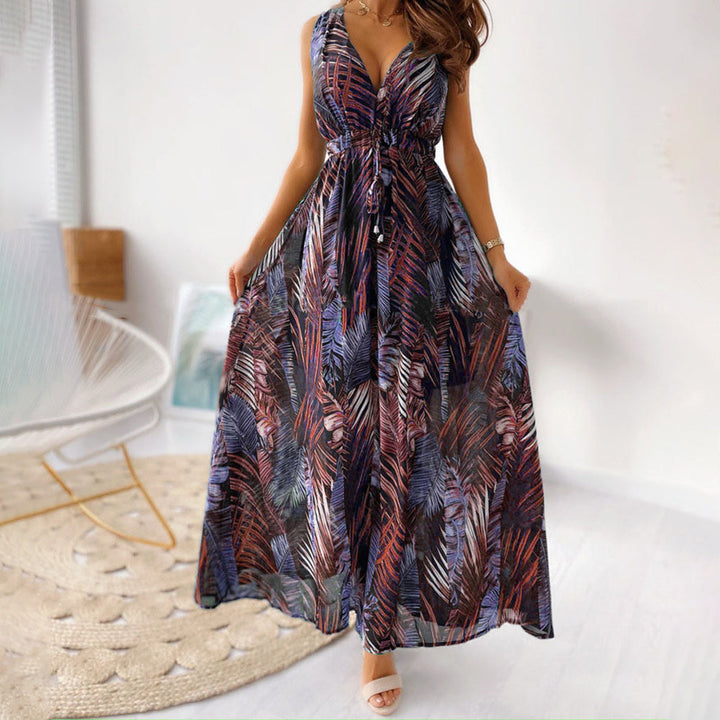 Lieve | Damen Elegantes Geblümtes Kleid | Maxi