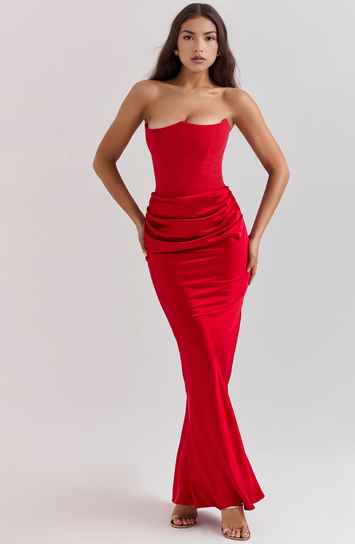 Elegantes Maxikleid Für Formelle Hochzeitsgäste