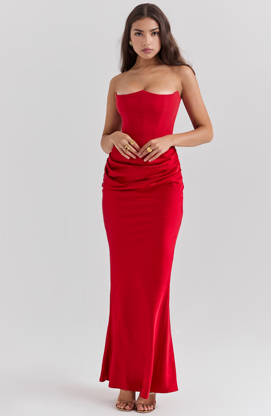 Elegantes Maxikleid Für Formelle Hochzeitsgäste