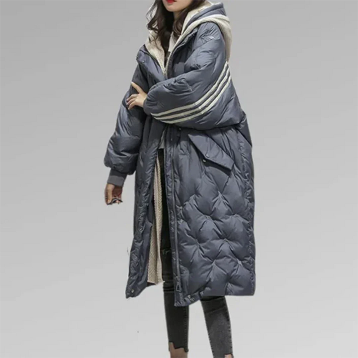 Damen Oversized Gesteppt Winter Langer Jacke | Gemütlich