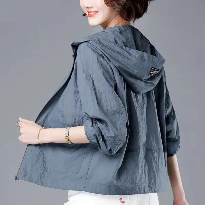 Damen Winddichte RegenJacke | Mit Kapuze