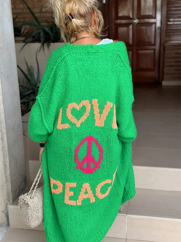 Damenstilvolle Strickjacke | Lang