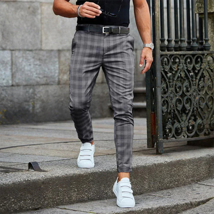 Jaxson | Herren Schlanke Passform Hose | Karierte