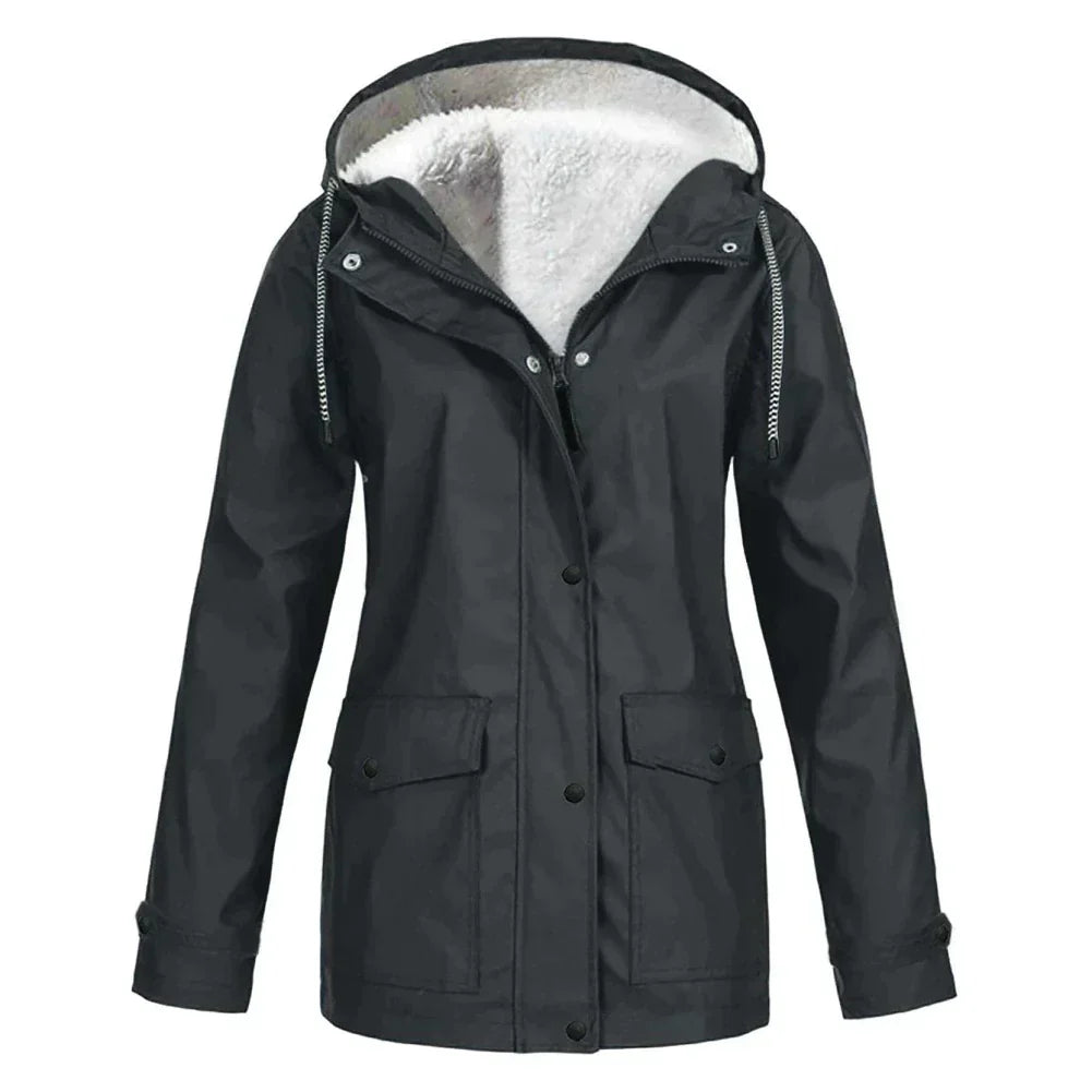 Stylische Regenjacke für Damen | Warme