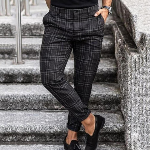 Jaxson | Herren Schlanke Passform Hose | Karierte