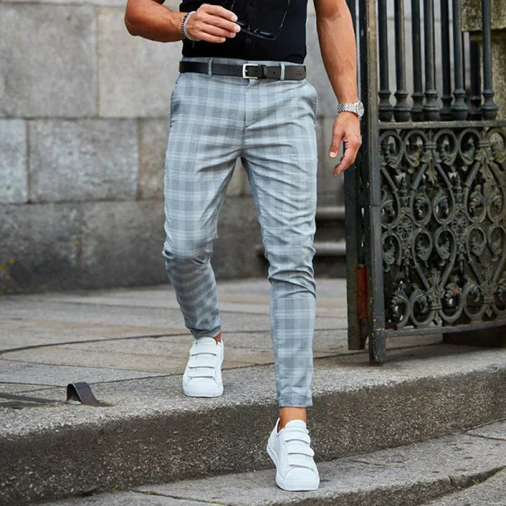 Jaxson | Herren Schlanke Passform Hose | Karierte