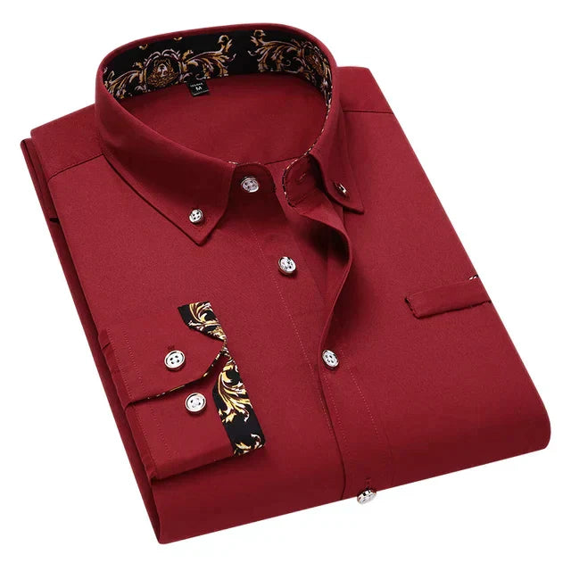 Formelles Button Down Hemd Für Herren | Arbeit