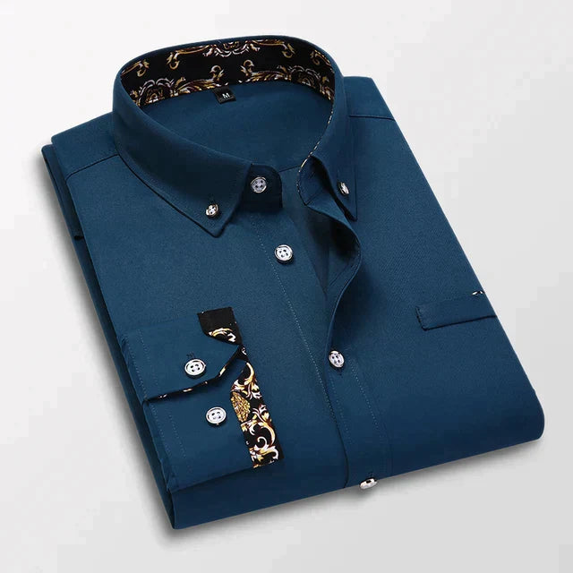Formelles Button Down Hemd Für Herren | Arbeit