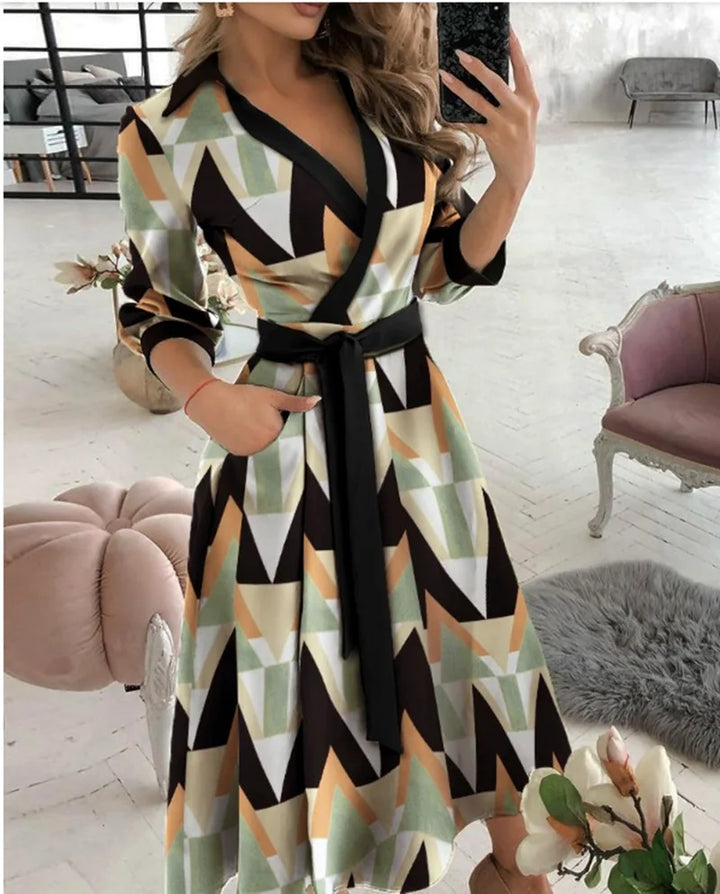Wickelkleid Mit Gürtel Für Damen | Formell