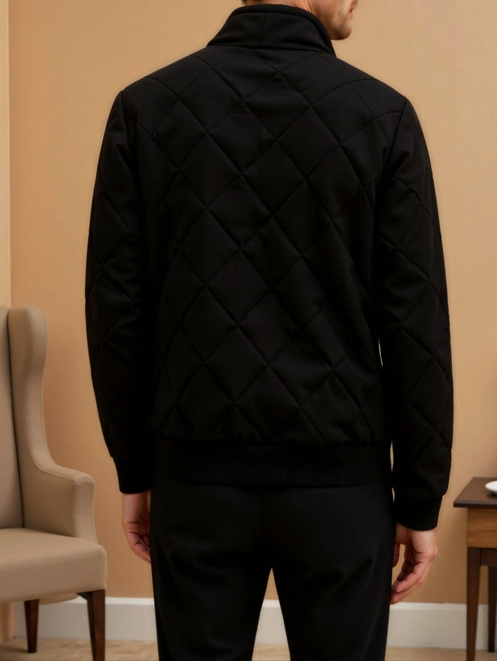 Herren Winter Steppjacke | Schwarz