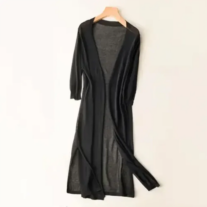 Damen Langer Leichter Eleganter Strickjacke | Langarm